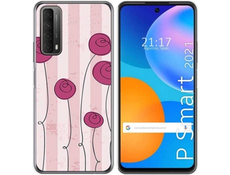 Carcasa Huawei P Smart 2021 TUMUNDOSMARTPHONE Flores Vintage Multicolor
