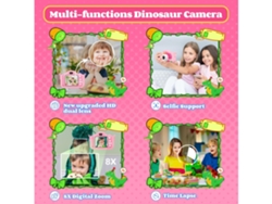 Cámara digital para niños con tarjeta SD de 32 GB y 1080P, ideal como regalo de cumpleaños o Navidad, color rosa Yemaesre.