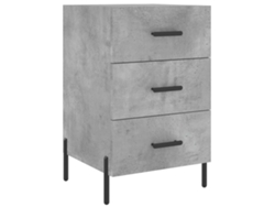 Maison Exclusive - Mesita De Noche Madera De Ingeniería Gris Hormigón 40x40x66 Cm