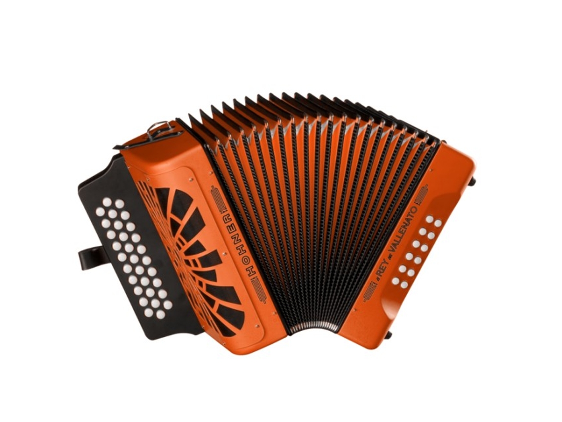 HOHNER concertina el rey del vallenato laranja gcf