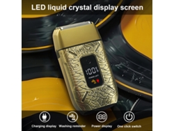 Afeitadora Eléctrica Para Hombres Con 3 Cabezales, Recargable, Lavable, Seco Y Húmedo, Depiladora De Cabeza Calva Con Display Digital