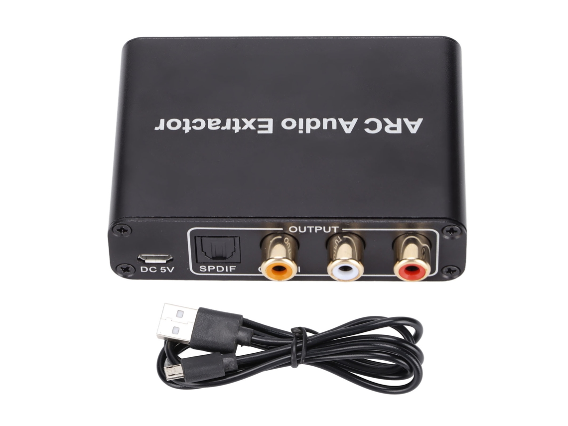 Hdmi 3,5 Mm Extractor De Canal De Retorno De Audio Convertidor Multifuncional Dac Arc L/r Coaxial Spdif