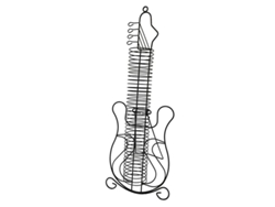 Guitarra soporte 36 cds 09/3630