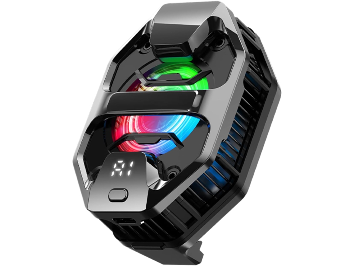 Ventilador De Refrigeración Para Teléfono Para Streaming | Cuerpo De Abs Con Iluminación Rgb