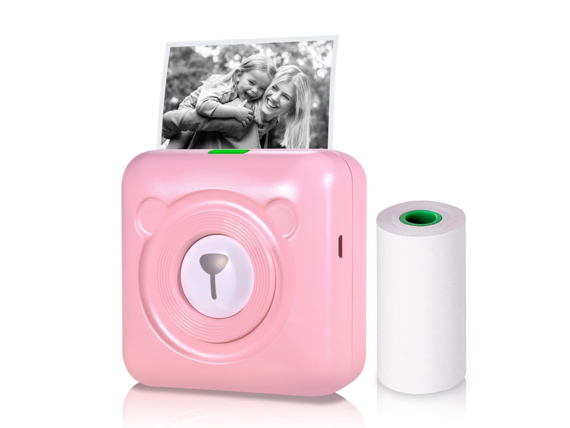 Mini Impresora De Etiquetas Fotográficas Inalámbrica Bluetooth Sin Tinta Mini Pocket A6 De 304 Ppp Para Android E Ios, Ideal Para Regalar O Viajar.