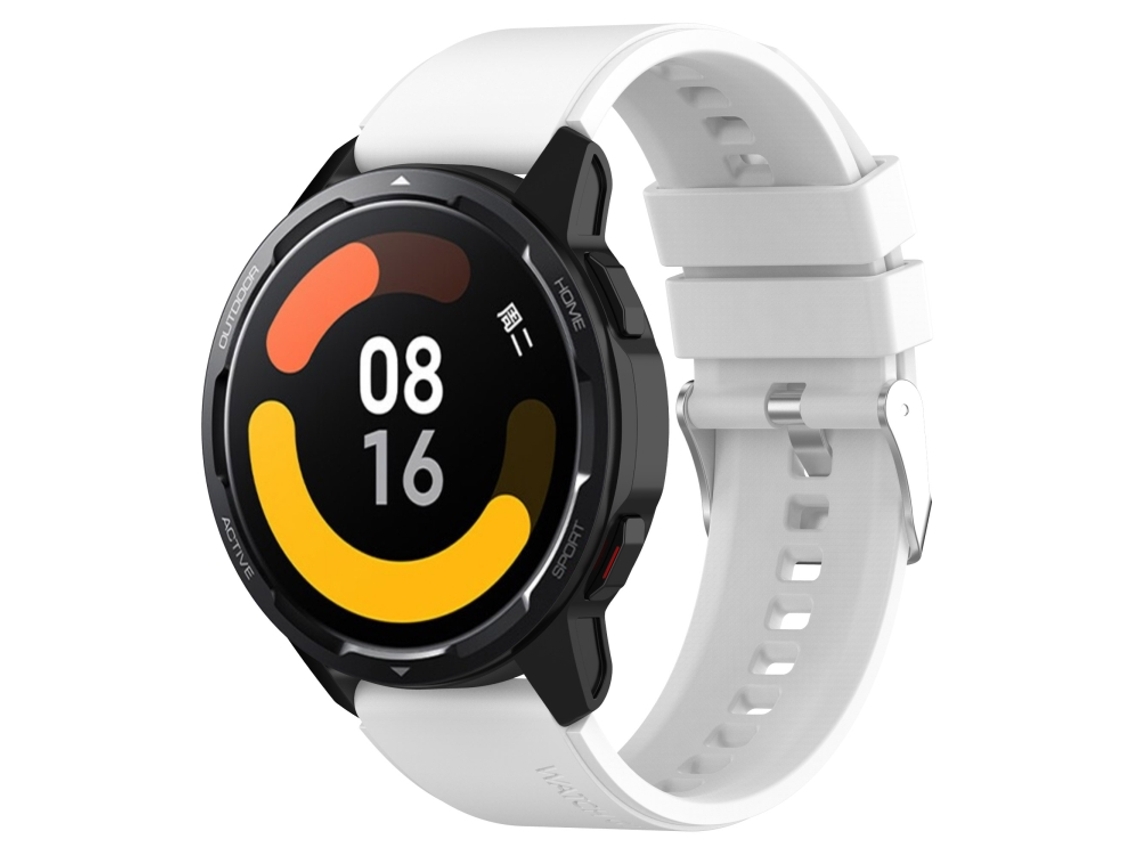 Correa de silicona para Samsung Galaxy Watch 3 con cabeza saliente y hebilla plateada CSYY (22 mm)