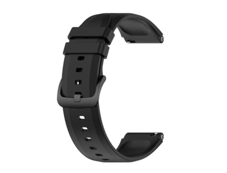 Correa de reloj inteligente para Xiaomi Watch S1 Correa de reloj de silicona brillante de 22 mm con cabeza sobresaliente (negro)