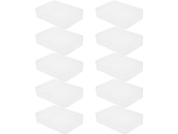 Juego De 10 Cajas Transparentes Para Tarjetas Con Cierre A Presión, Organizador De Almacenamiento Para Juegos.