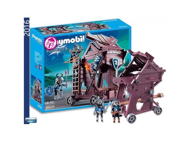 PLAYMOBIL Knights: Torre de ataque de los Caballeros Halcón - 6628 (Edad Mínima: 4)