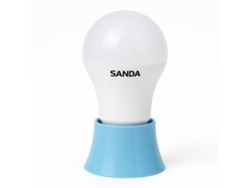 Luz LED azul Sanda SD 5727 con batería recargable y soporte