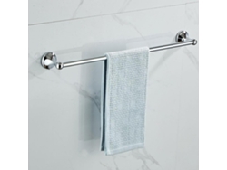 Toallero de pared, perchero, almacenamiento, toallas, baño, inodoro, cocina Gusshious (plata)