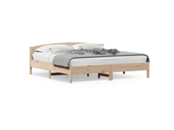 Maison Exclusive - Estructura De Cama Sin Colchón Madera Maciza De Pino 180x200 Cm
