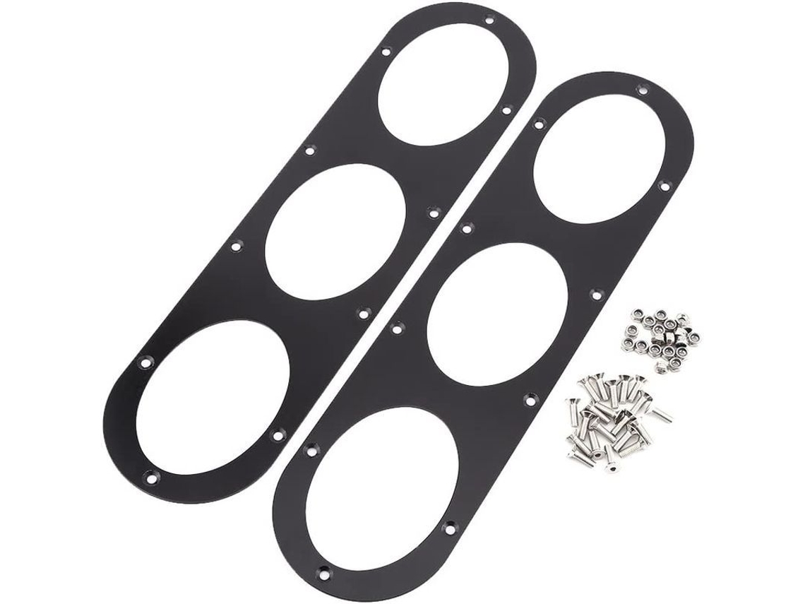 Deflector Aerodinámico De Aluminio Para Parachoques Trasero Universal 2 Piezas Para Coche Racing