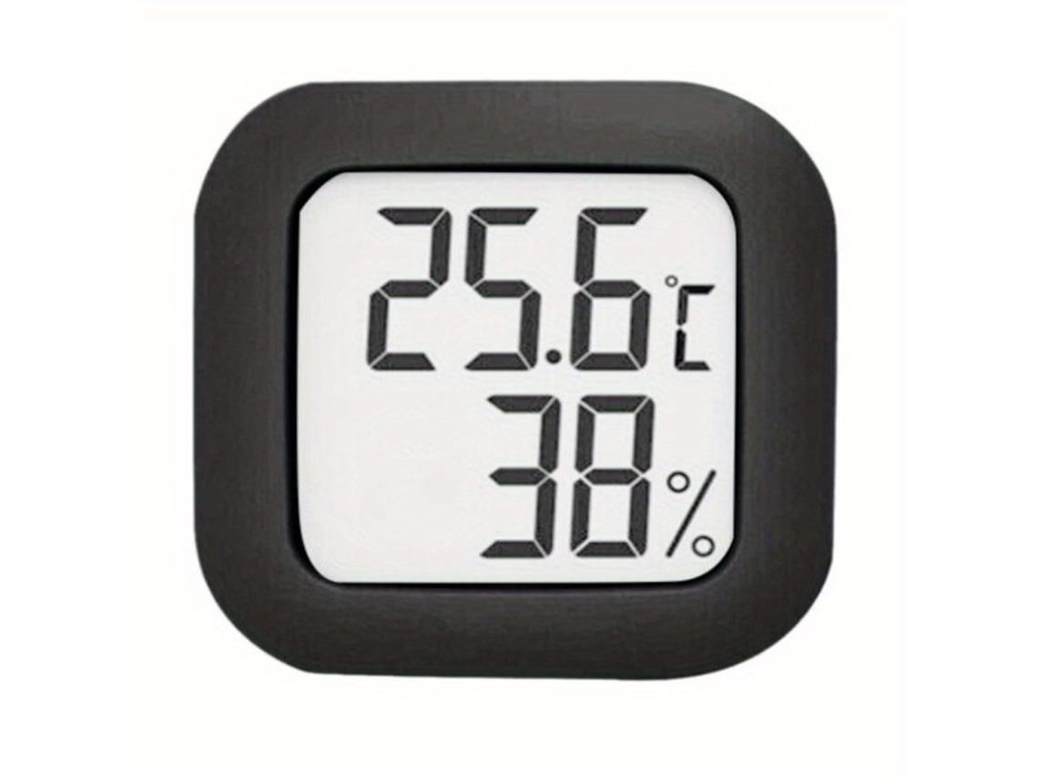 Termómetro higrómetro digital compacto con pantalla LCD