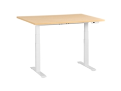 Secretária De Pé Ajustável Eletricamente Destines Castanho Claro/branco 120 Cm 72 Cm