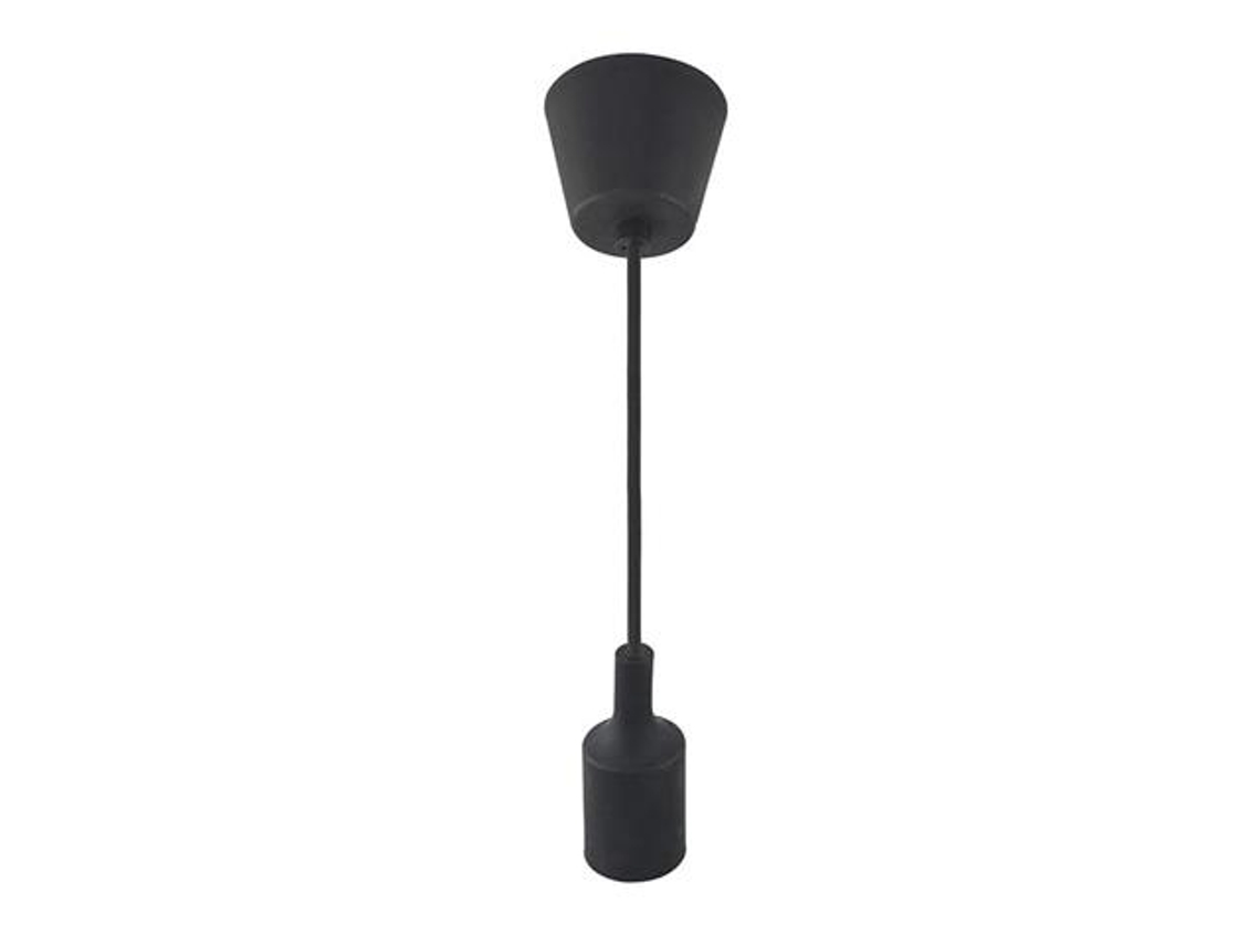 Suspensión de cable negro (1m) E27 IP20 MAX 60W HOROZ ELECTRIC