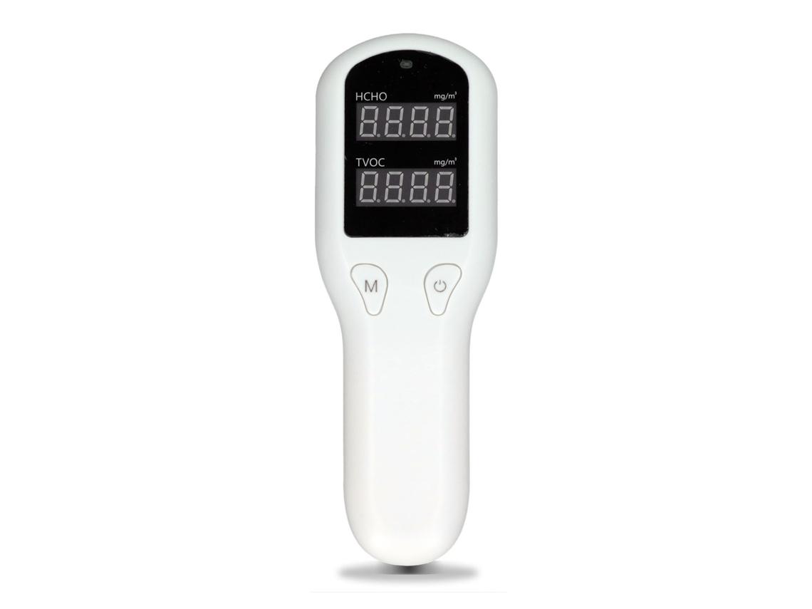 Detector Portátil De Calidad Del Aire Con Pantalla Lcd, Sensor De Hcho Y Tvoc Para Ambientes Interiores.