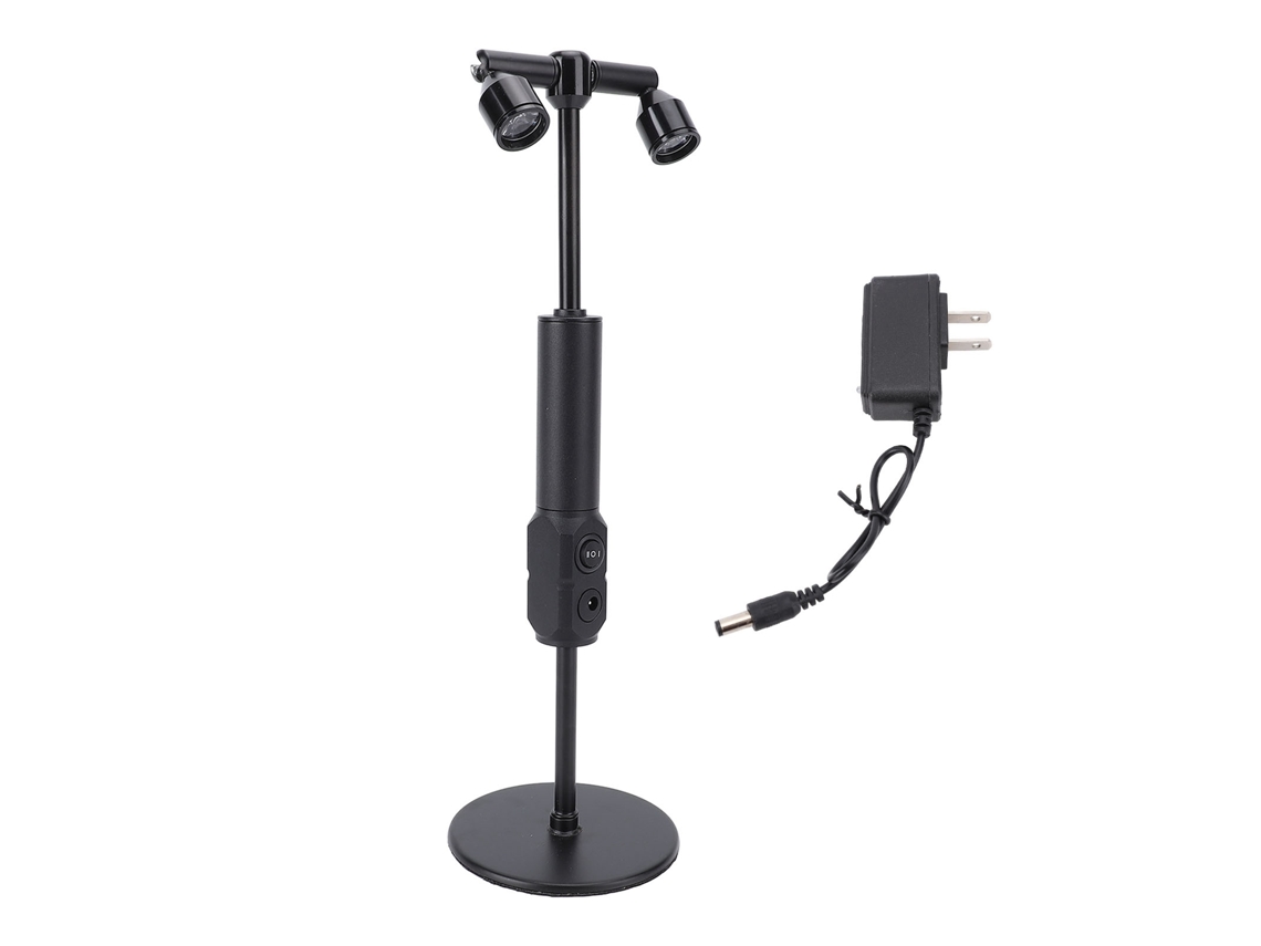 Yncm2026-lámpara De Mesa Led Inalámbrica De 2 Cabezas Con Luz Cálida Recargable Portátil Para Dormitorio Bar Exhibición De Joyería 110-220v