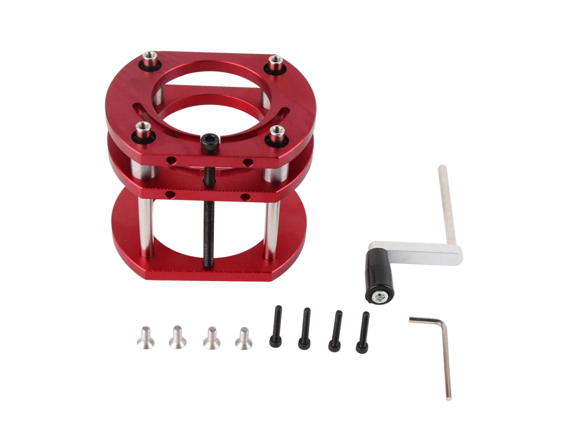 Base Elevadora Para Fresadora Con 4 Abrazaderas, Sistema De Elevación Para Mesa De Fresadora Diy, Aluminio, Acero Inoxidable.