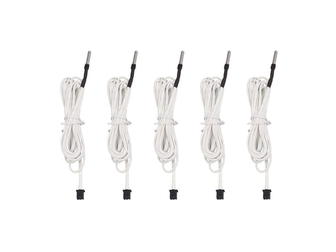 5 Termistores Con Cable Resistente A Altas Temperaturas, Acero Inoxidable, 100k, Sensor De Temperatura, 2m