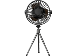 Ventilador De Mesa Con Luz Y Mando A Distancia De 2000 Mah Con Trípode Para Acampada Al Aire Libre.