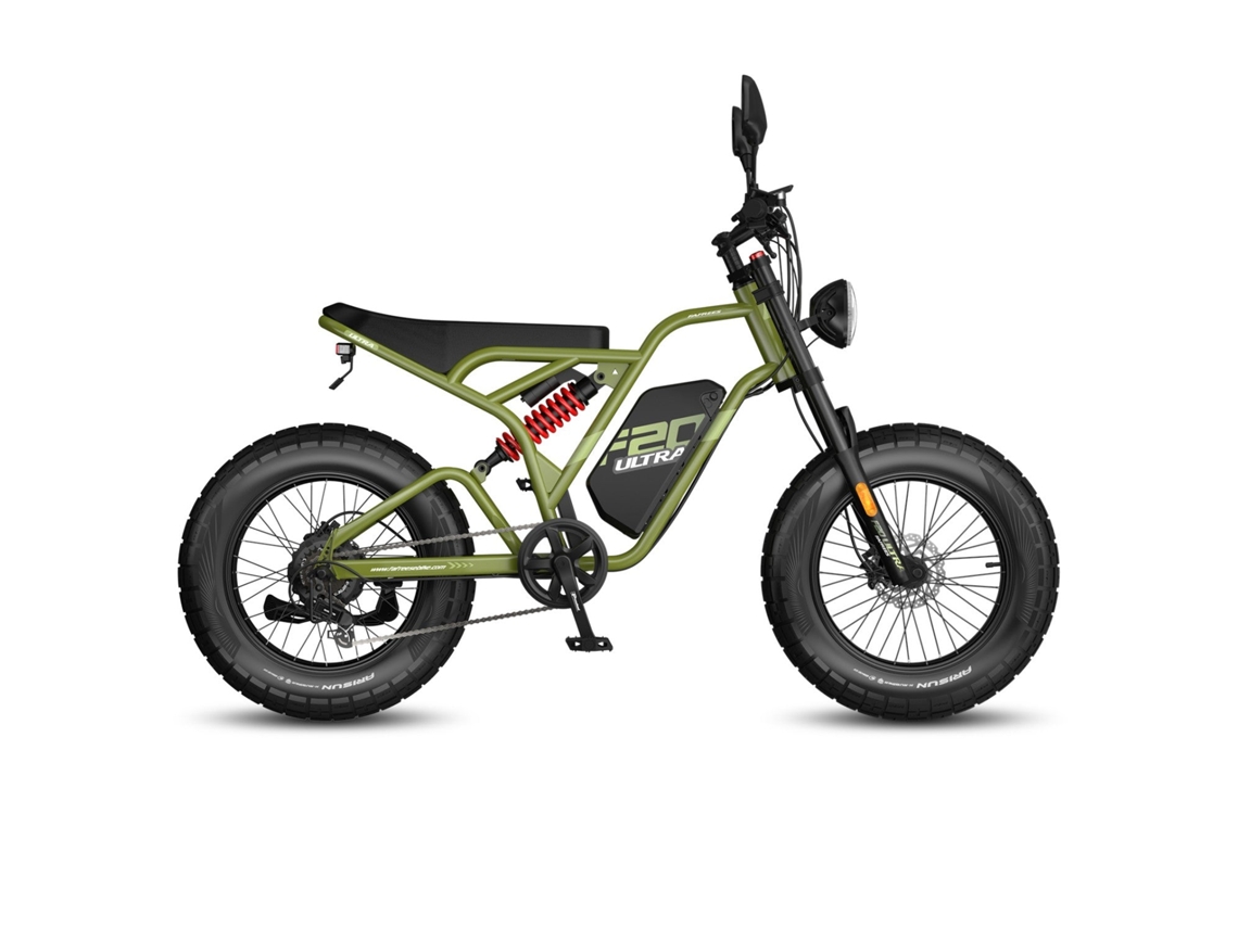 Bicicleta Eléctrica Fafrees F20 Ultra (homologación Tipo Ue L1e-b) - Motor 750w Batería 48v25ah Neumáticos 20 Pulgadas Frenos Mecánicos - Verde