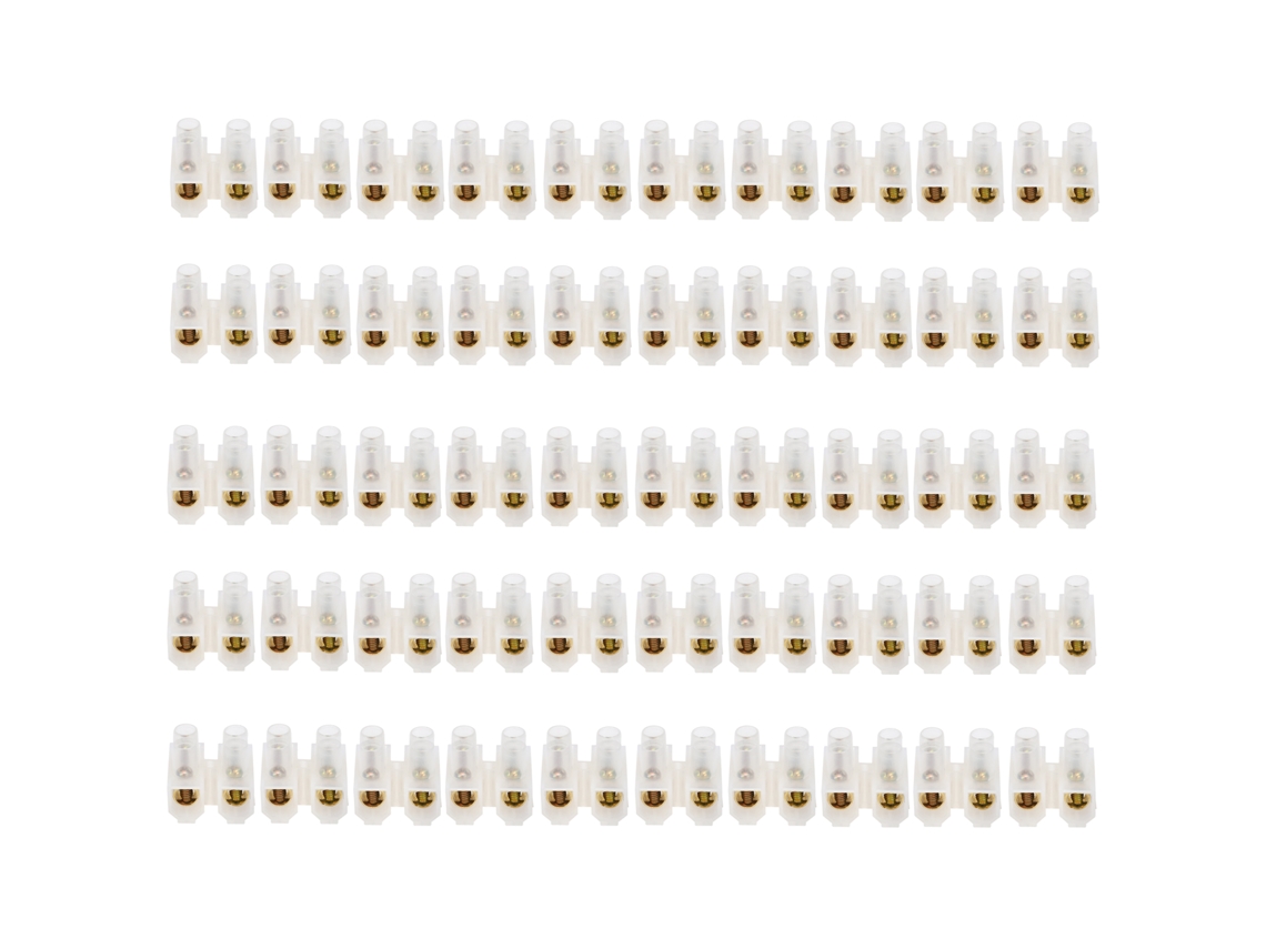 50 Piezas Terminal Block Strip Retardante De Fuego Conector De Cable 60a 2-in-2-out Suministros Industriales