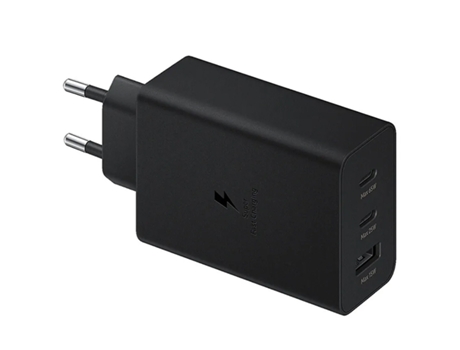 Cargador Base Triple Type-C Superfastcharge para Samsung PHONECARE Negro