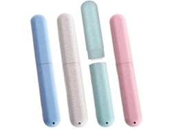 Estuche Portátil Para Cepillos De Dientes (4 Unidades) Para Viajes Y Camping, Con Ventilación, Material Duradero.
