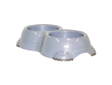 Alimentador para Cães Smarty Doble Nº2 2X645Ml 31X7 Cm Cinzentomp