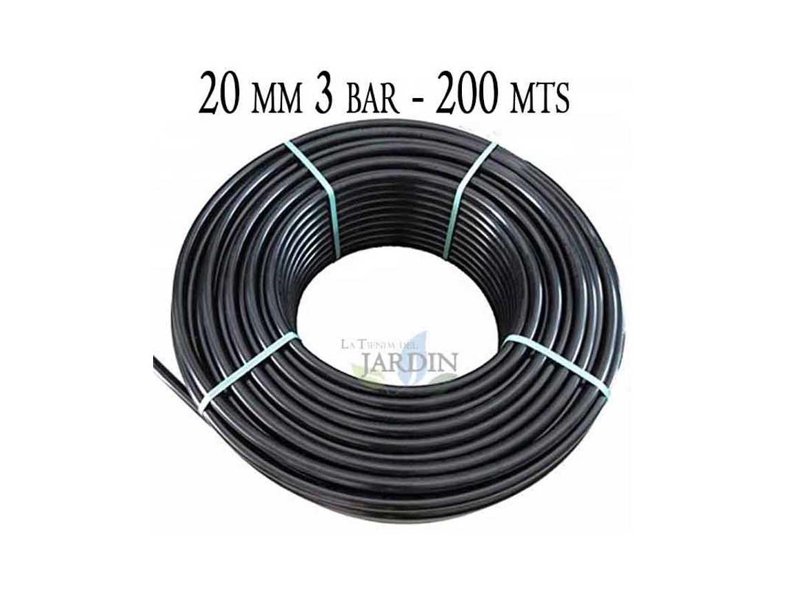 Tuberia Polietileno Agricola 20 Mm 3 Bar 200M Negro SUINGA