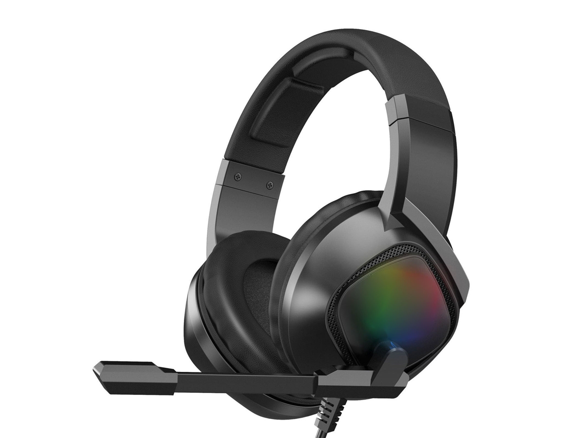 Auriculares Gaming Con Cable, Diseño Rgb, Diseño Ergonómico, Reducción De Ruido Y Cable De 2,2 M.