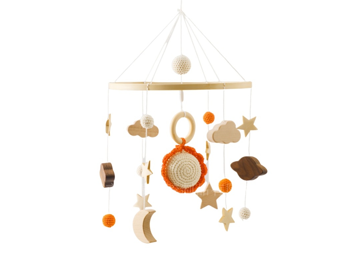 Campana De Cama Estrellada Estilo Cuna De Madera Para Bebé Cuich