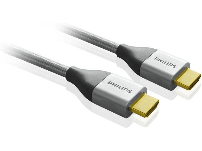 Cable HDMI PHILIPS (HDMI - HDMI - 1.8 m - Gris)