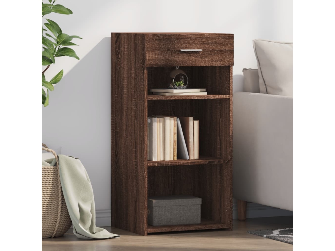 Aparador Madera De Ingeniería Marrón Roble 45x42,5x93 Cm
