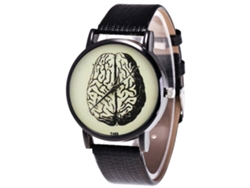 Reloj De Pulsera Analógico De Cuarzo Con Correa De Poliuretano - Regalo Elegante Para Hombres Y Mujeres - Negro