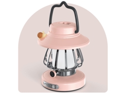 Caracol Retro Camping Luz Nocturna Portátil Recargable Luz Nocturna Rosa SIURN