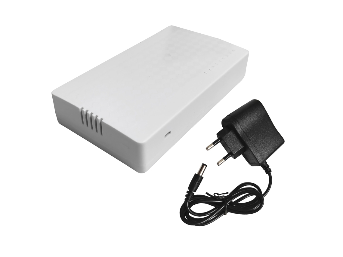 Switch Ethernet 8 Portas 10/100mbps 100m Baixo Consumo Compatível Protocolo Ieee Plug Eu