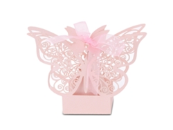 Cajas de azúcar de chocolate rosa para bodas, 100 unidades