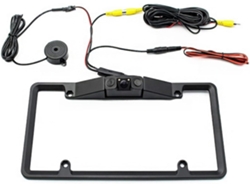 Marco Para Matrícula De Coche 3 En 1 Con Cámara, Material Abs.