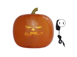 Calabaza animada parlante con proyección LED para Halloween. ¡Conéctanos!