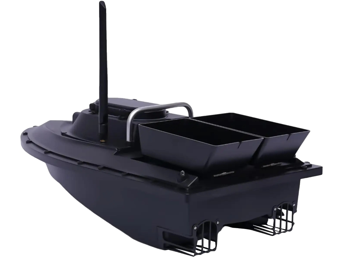 Barco de cebo, control remoto, ecosonda y GPS, OEM negro