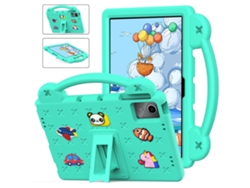 La funda protectora para tableta TCL con soporte para la mano es adecuada para su uso con el Doogee T30 Pro 11 Ushion verde menta (2023)