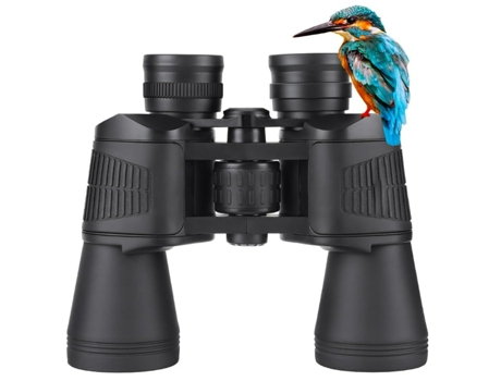 Binoculares 20x50 para adultos Ocular de 27 mm con visión nocturna con poca luz Binocular de alta potencia con lente BAK4 Prism FMC (negro) BISBISOUS