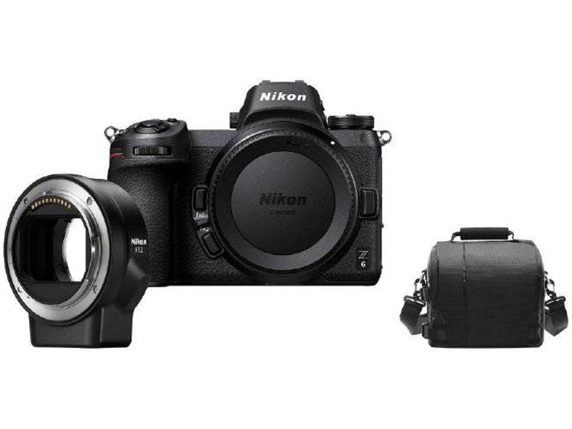 Kit Cámara Mirrorless NIKON Z6 + Adaptador de montaje FTZ + funda para cámara