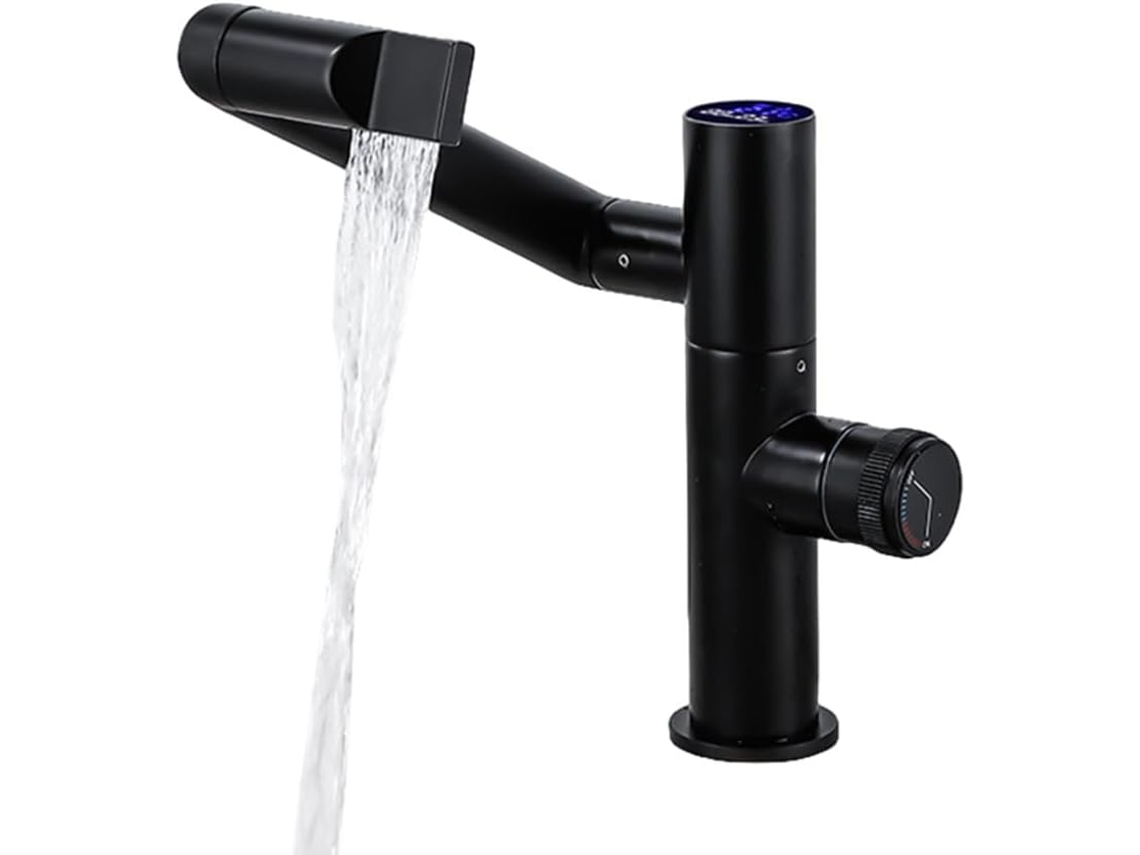 Grifo De Baño De Latón Blanco Y Negro, Grifo De Lavabo, Grifo De Fregadero
