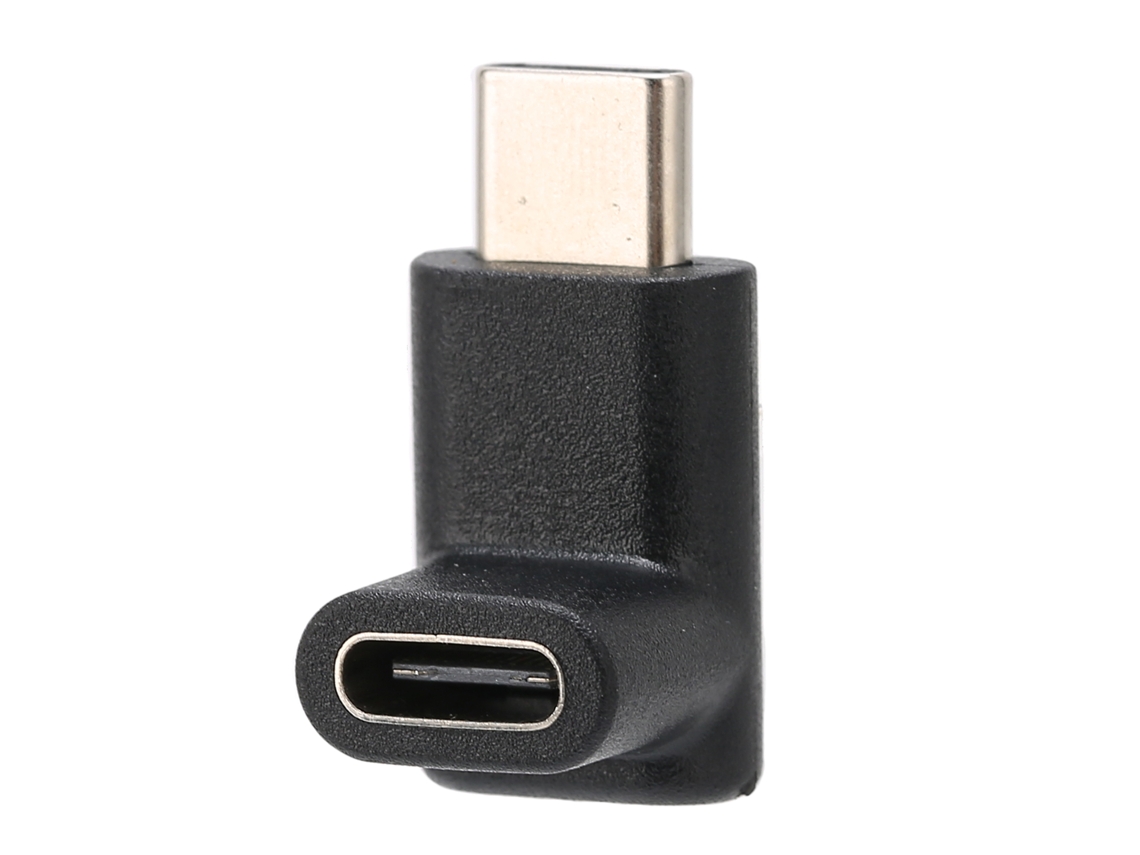 Adaptador de vídeo y datos con carga USB C de 90 grados
