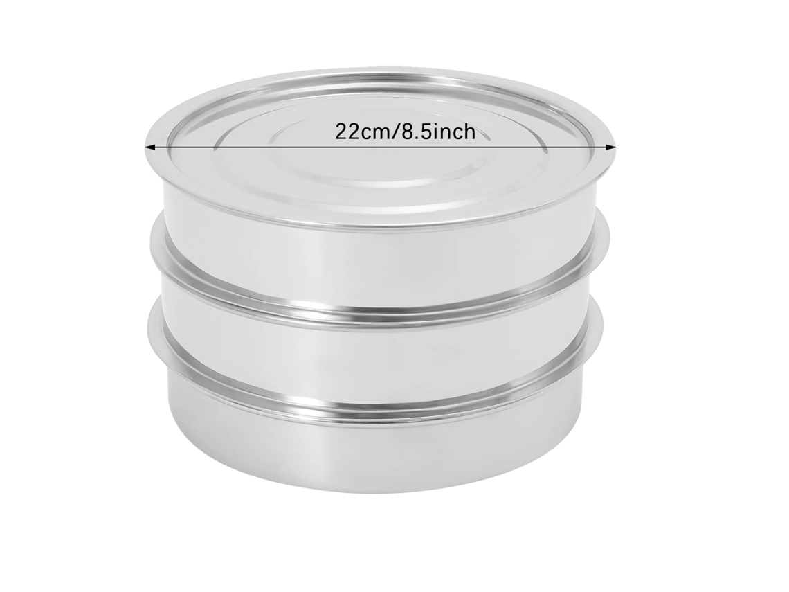 Bandeja para germinación, acero inoxidable, diseño apilable, gris claro OEM