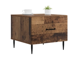 Maison Exclusive - Mesa De Café Con Cajón Madera Envejecida 49 X 50 X 40 Cm