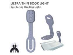 Lámpara de lectura recargable con clip, 3 colores agradables a la vista, un regalo para los amantes de la lectura, gris Siurn